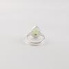 Natural Peridot Gemstone 925 Sterling Silver Jewelry Handcrafted Wedding Ring For Braid RR-77-11