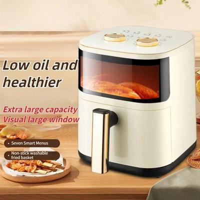1200W Large Capacity Household Visual Intelligent Electric Fryer Multifunctional Automatic Electric Oven Air Fryer