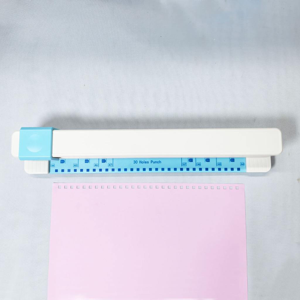 Punching Machine 30 Hole Document Collar Punching Machine Manual DIY A4 Punching Machine Letong Office Supplies