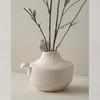 Ceramic Vase Matte Artistic Minimalist Vessel for Living Room