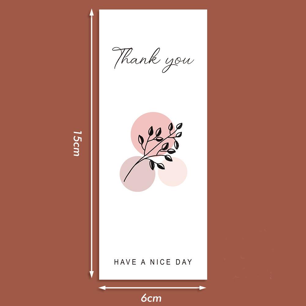50Pcsroll Thank You Stickers Small Business Commodity Packaging Decoration Sealing Stickers Personalized Package Label