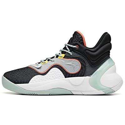 Quick Decision Shock Absorption Anti-Slip Durable Low-Top Basketball Shoes Men Sneakers Black White Blue 112041612-1