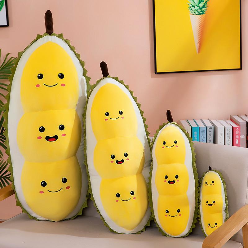Durian plush toy new cute fruit doll sofa cushion children's nap pillow girls durian throw pillow