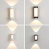 Led Modern Outdoor Lighting Ip65 Porch Wall Lamp Aluminum Upper and Lower Decorative Lighting Outdoor Wall Lamp