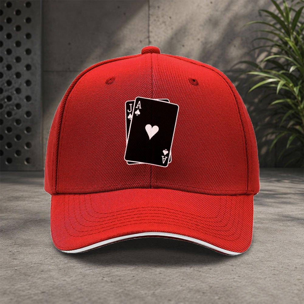 Ace of Spades  Hearts Baseball Cap  Adjustable Duckbill Hat for Unisex  Women Lightweight Unisex Casual Gift