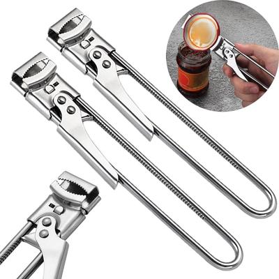 1/2pc New Non-slip Stainless Steel Can Opener Adjustable Bottle Opener Adjustable Multifunctional Stainless Steel Can Opener