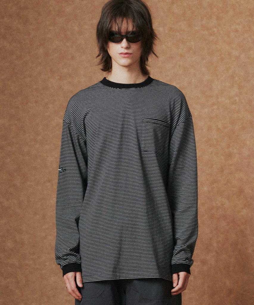 WMC Striped Long Sleeve_Black