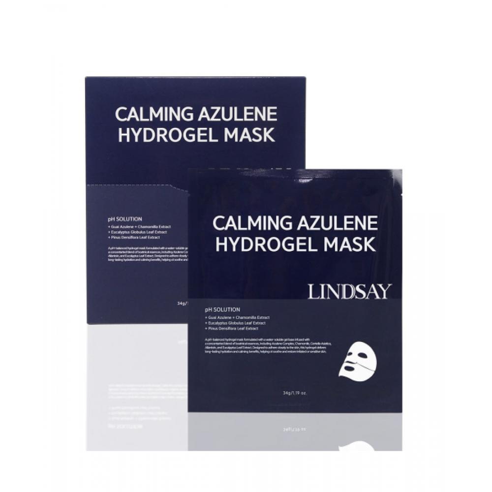 Lindsay HydroGel 1 Day 1 Pack Madeca Azulene Moisture Calming Gel Mask Pack 4 Pack Calming Azulene Hydrogel Mask Pack (4 pack)