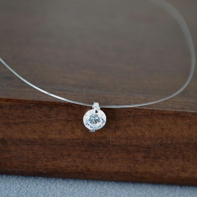 

5A Grade Zircon Mermaid s Tears Necklace: Japanese & Korean Design, Light Luxury Minimalist Clavicle Chain