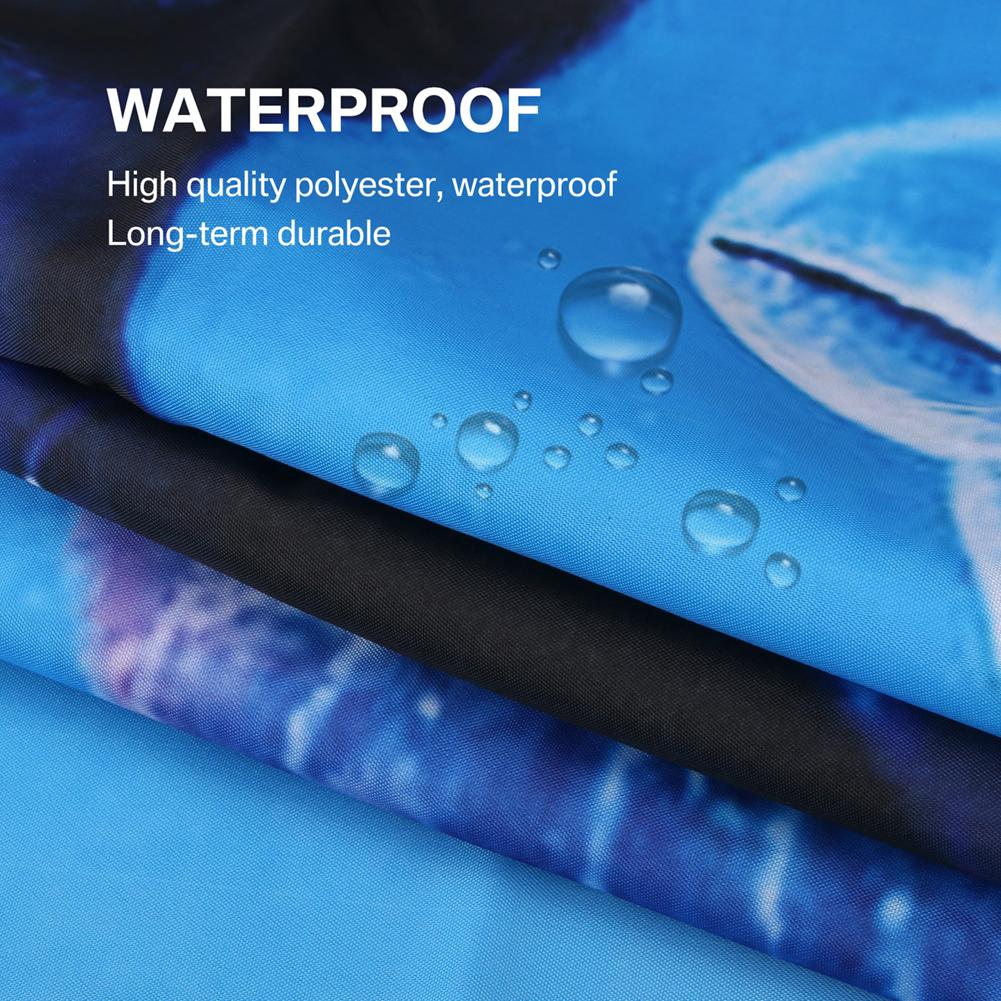 Underwater Dolphin Shower Curtain Marine Life World Travel Sea Diving Ocean Print Bathroom Decor Set with 12 Hooks Waterproof