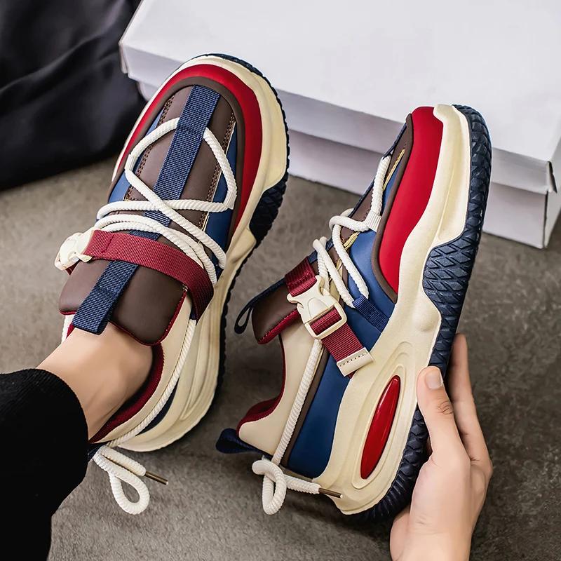 Adidași la modă pentru bărbați 2025 Tendință Personalizați Pantofi casual pentru bărbați Confort Platformă Pantofi vulcanizați pentru bărbați Zapatillas De Hombre