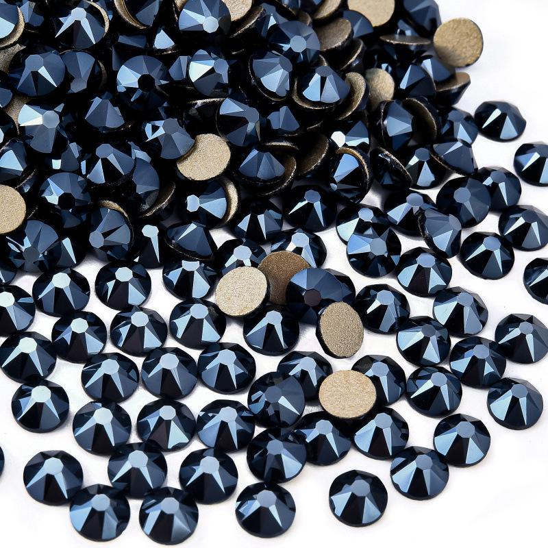 16 Cut Sides Eight Big And Eight Small Imitation Austrian Flat Bottom Drill Nail Drill Ab Color Diy Mobile Phone Case Glass Accessories Rhinestone