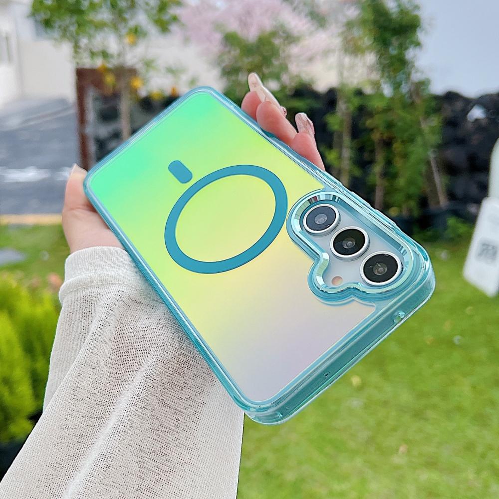 

Магнітний чохол для телефону, що змінює колір, для Samsung S26 S25 S24 S23 Ultra Plus S25 FE edge A56 A36 A26 Для Magsafe з ремінцем Coque Galaxy A16