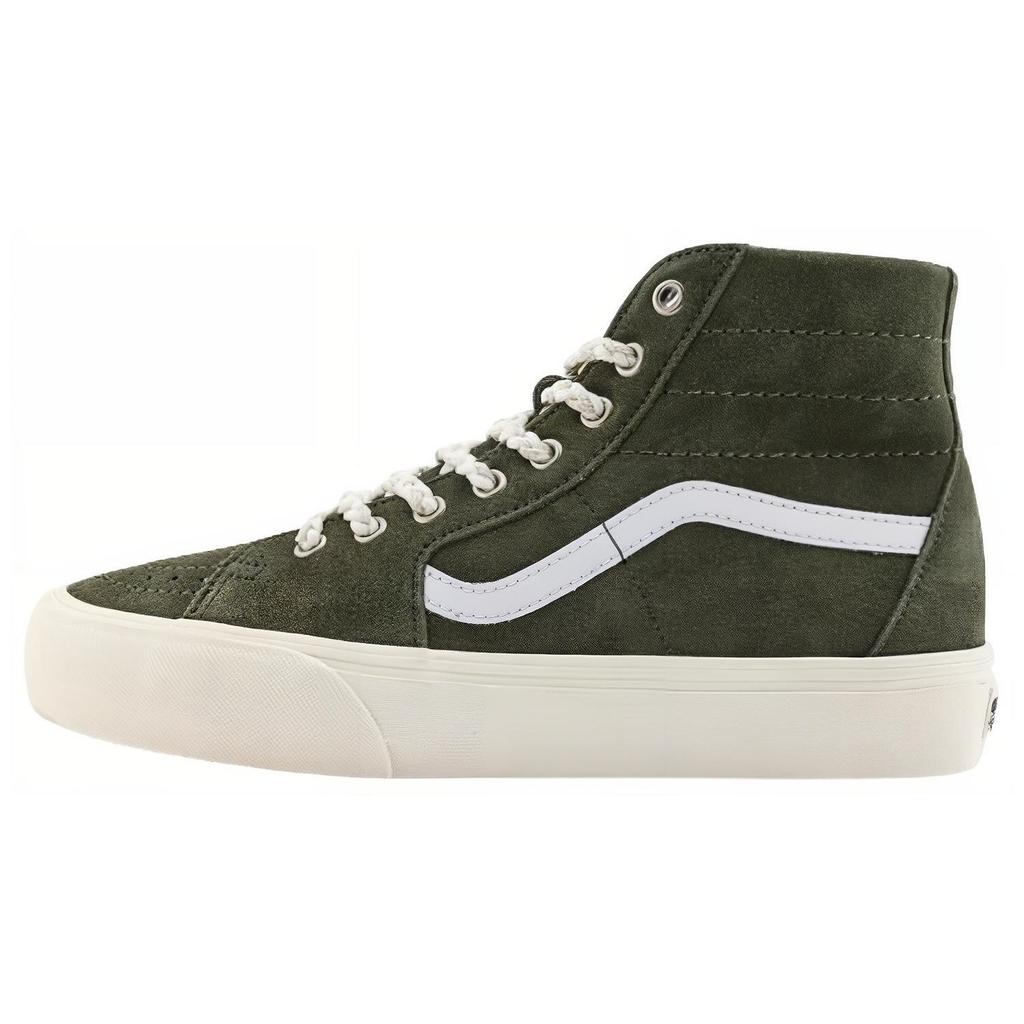 Vans Versatile Simple Comfortable High-Top Skate Shoes Unisex Sneakers Green VN0009Q0KFR