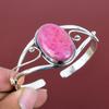 Rhodonite Gemstone Bangle 925 Sterling Silver Cuff Bracelet Elegant Jewelry Adjustable Bangle Handmade Bracelet Wedding Gifts Silver Jewelry