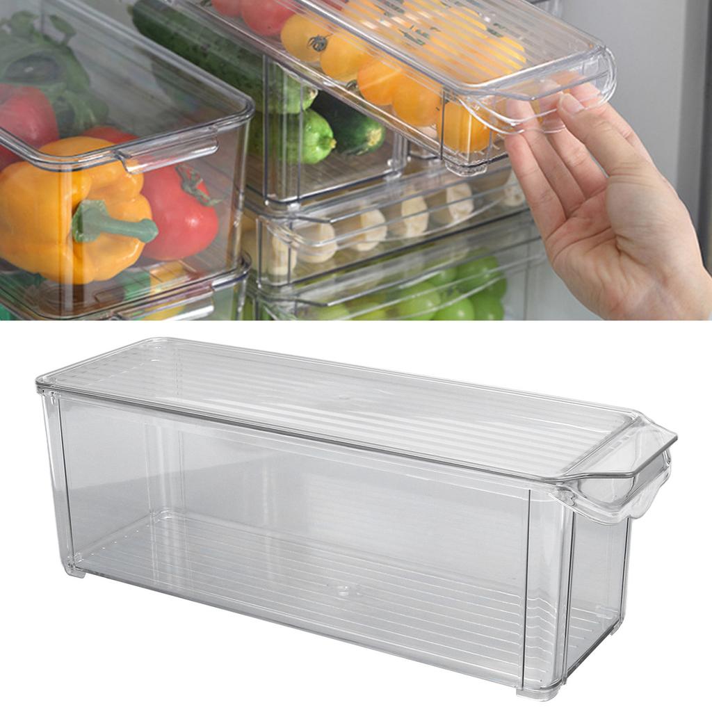 Clr Organizing Bin Large Capacity Transparent Food Grade Plastic Multifunction Portable   Pantry Storage Bin
