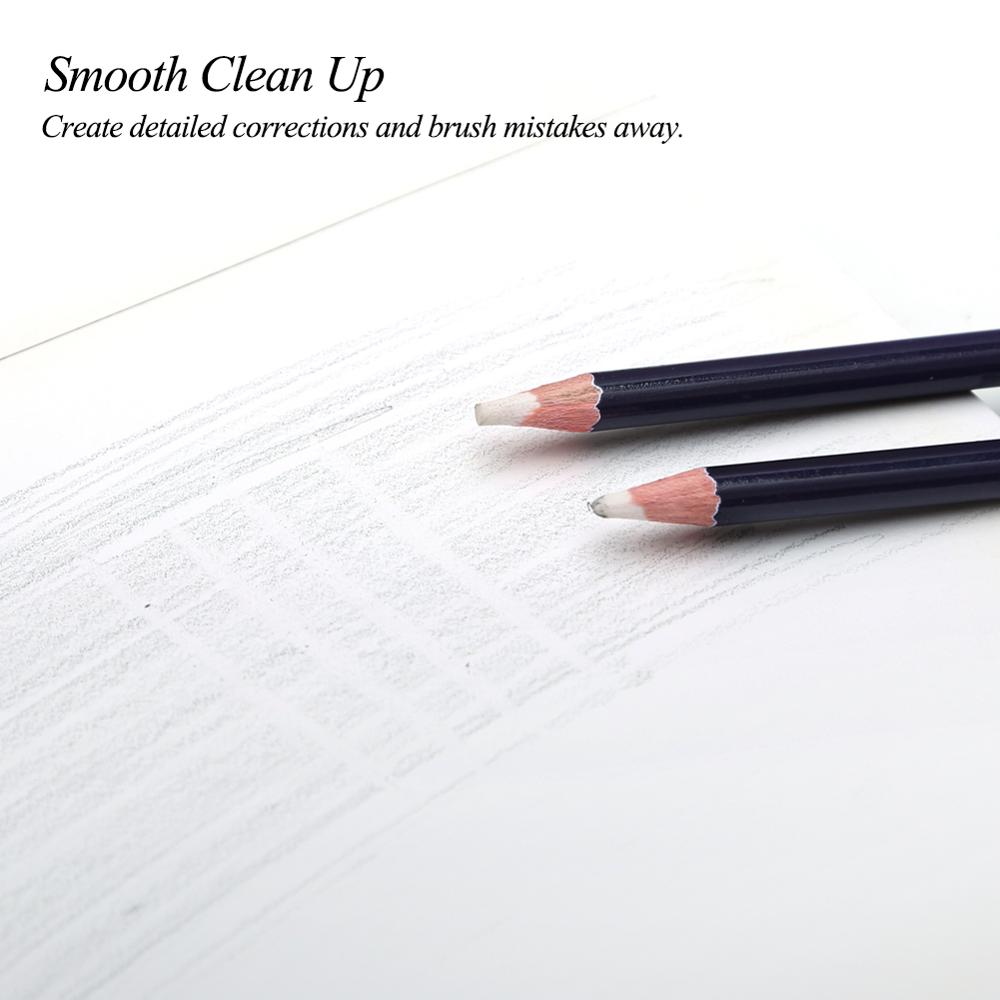 6 High Gloss Pencil Erasers for Art Students To Use for Sketching Drawing School Writing Erasers Student Supplies Stationery