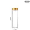 47mm Gold Cap Glass Bottle for Cordyceps, Agarwood, Medicine, Candy, Wish, or Drift.