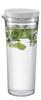 Freezer Pot JUSIO Practical Capacity 1100ml White Tritan Break Resistant Hot WaterDishwasher Safe Cold Water Bottle Made In Japan FPJ-11-W