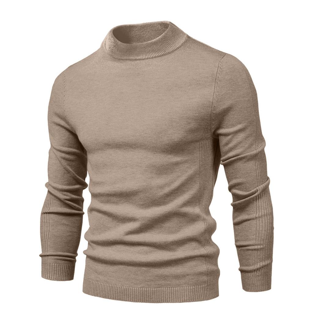  And Winter Thickened Warm Sweater Medium Collar Men's Multi-color Sweater