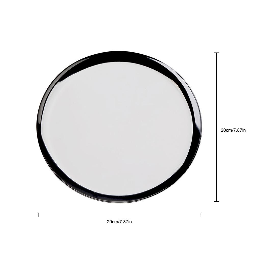 Jewelry Display Plate Earrings Bracelet Cosmetics Tray Fruit Dessert Storage Dish Mirror Polished Reusable Dresser Holder