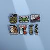 7 Pcs/Set Enamel Pins Chemicals Structure Enamel Lapel Pin Creative Brooch Pins Funny Jewelry Gift for Friend