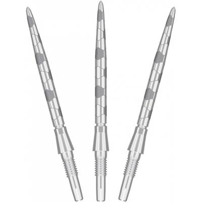 Target Darts Swiss Storm Onyx Pointes de Fléchettes Lot de 3 30mm Argent