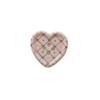 10Pcs Milk Coffee Color Heart Resin Buttons Women Kids Clothing Craft Button Sewing Accessories DIY Deco for Hair Clips Hairpins