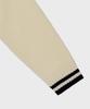 BASIC HOUSE Uni V-Neck Contrast Knit Ivory Lxkt2102