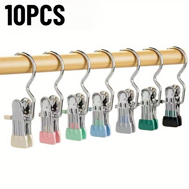 

10/20/30PCS Stainless Steel Clothespins Laundry Clothes Pegs Portable Hanging Clothes Clip Pants Socks Wardrobe Storage Clip