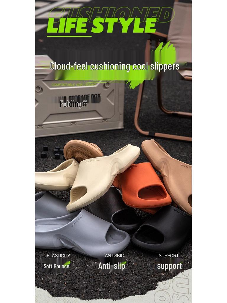 Men's & Women's Anti-Slip Thick Sole Slippers - Odor-Resistant Summer Indoor/Outdoor Bathing Shoes