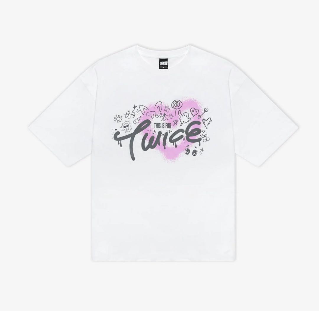 

[USED] Limited edition Twice THIS IS FOR T-shirt M white