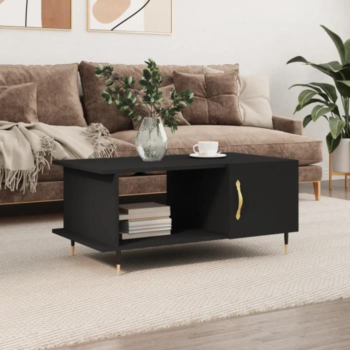 VidaXL Coffee Table Black 90x50x40 Cm Engineered Wood 829469