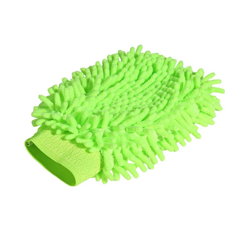 Double-Sided Chenille Coral Fleece Car Wash Mitt - Premium Car Cleaning Tool