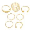 7Pcs/Set Bohemian Open Adjustable Ring Set Luxury Rings For Women Jewelry Ring Set Birthday Anniversary Gift