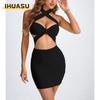 Women's Fashion Summer Spring Solid Color Print Sleeveless Casual Dresses