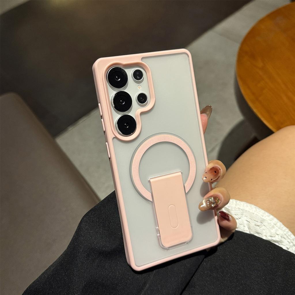 The New Model Is Suitable for Samsung S26ultra Anti-drop Mobile Phone Case S25 Invisible Bracket, Transparent S24 All-inclusive Protective Case.