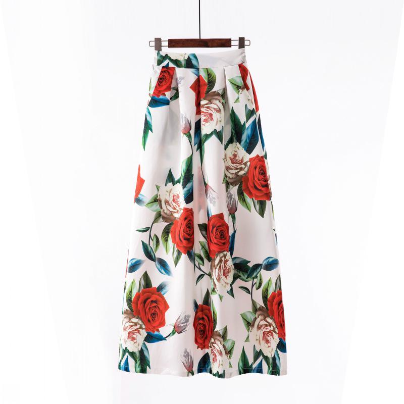 

Spring and Autumn new skirt women s clothing eba retro polka dot pendulum long skirt high waist S
