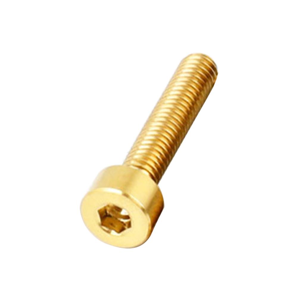 M4x13.5mm/M4x20mm Lightweight Bolt Rust resistant Bolt Colorful Bolt Titanium Alloy Bolts Durable for Fixed Handlebars