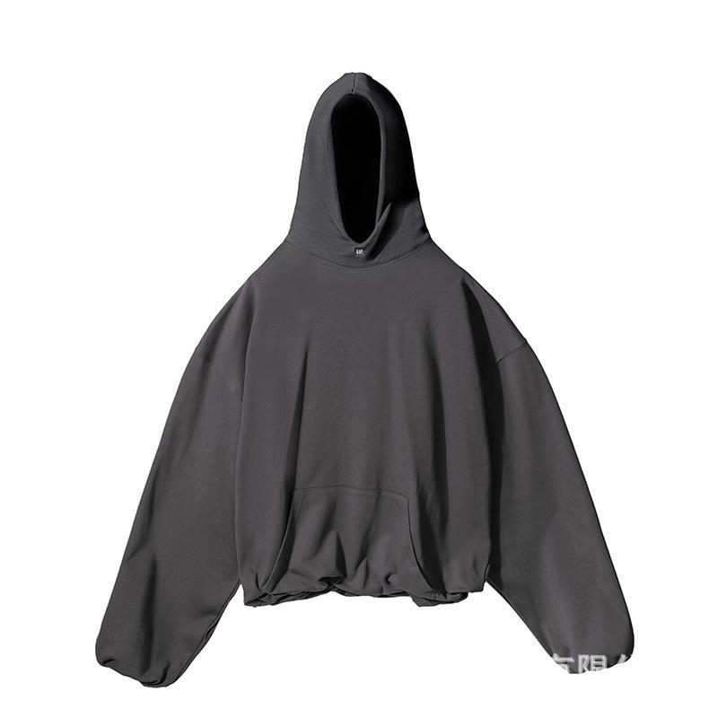 INS HYPE FIVE Kanye West Style Double-Layer Hooded Sweatshirt with Pigeon Print and Cotton Padding