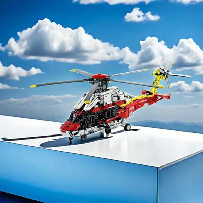 2001PCS  Airbus H175 Rescue Helicopter Model Building Block Models Boy Girls Gift Motorised Functions Bricks Toys