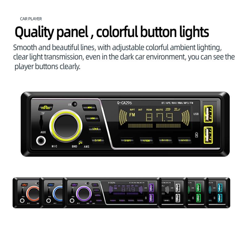 Handsfree Bluetooth-compatible Car MP3 Adapter Music Player FM Radio Transmitter