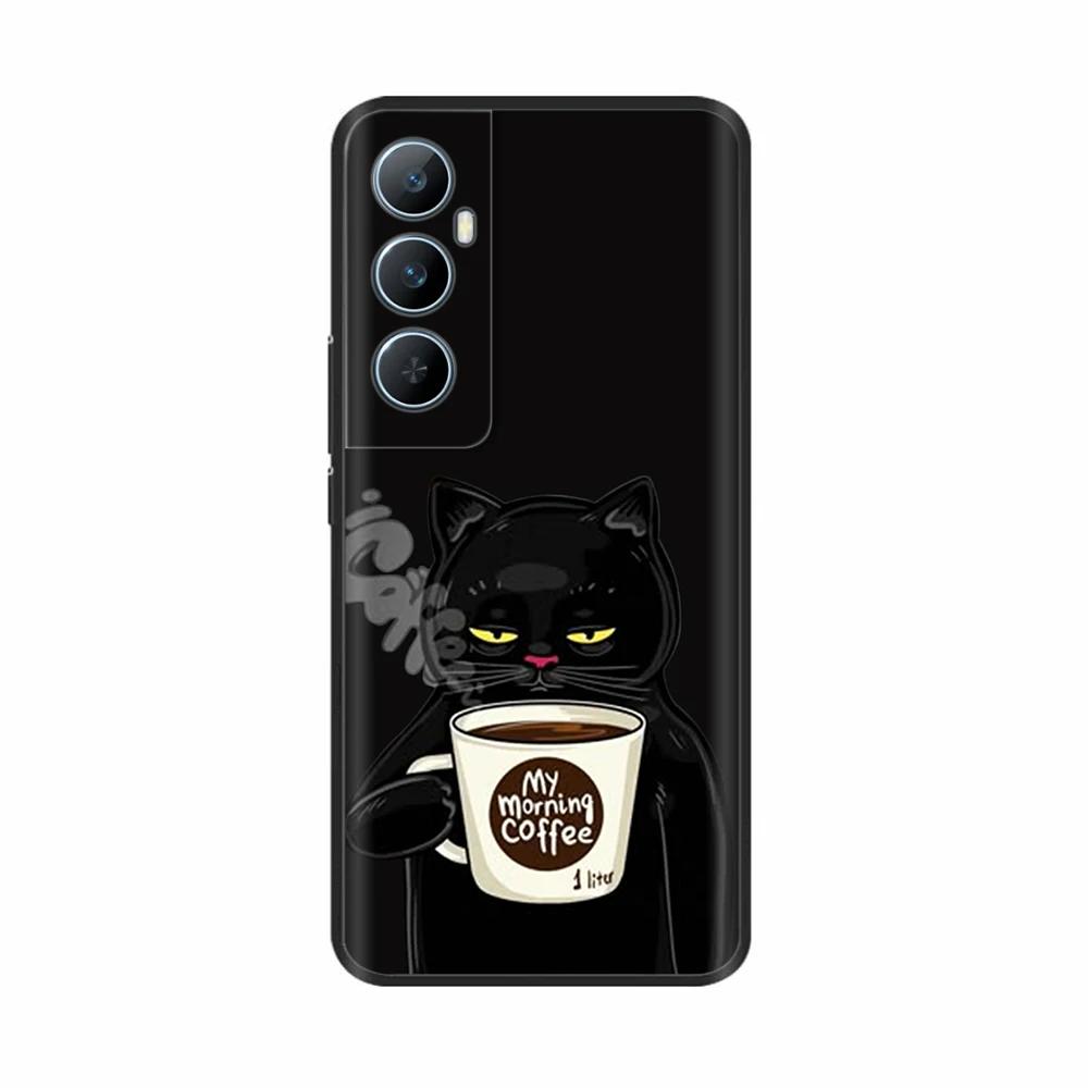 For Realme C65 4G C 65 RealmeC65 6.67" 2024 Silicone Phone Cover Lovely Flower Lightweight Cover for Oppo Realme C65 Cases Shell
