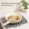 Silicone Kitchen Mat Shock Absorption Non Slip For Food Prep And Dish Drying