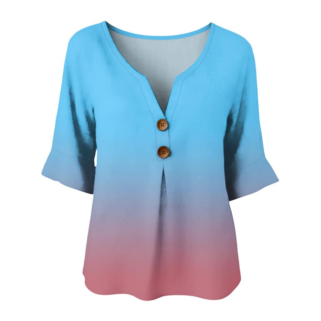 Long Sleeve Shirts for Women Womens Long Sleeve Tops Long Sleeve Tops for Women Womens Long Sleeve T Shirts with Button and V Neckline