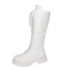 Autumn Winter Thick Heel Knight Boots Women Over Knee High Tube Long Motorcycle Boots New Versatile Square Head Buckle Style
