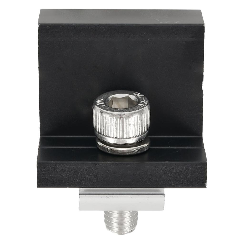 1Pc End Clamp/Medium Clamp Solar Panel Bracket Fixing PV End Clamp Aluminum Alloy AL6005-T5 NimM8*25 Stainless Steel Screws SUS3