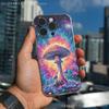 Trippy Magic Mushroom Art  Phone Case For iPhone 17,16,15,14,13,12,11 Pro,Max,Plus,X,XS,XR,SE4,E Mini Transparent Soft Cover