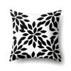 Polyester Pillowcase Black and White Printed Pillowcase Waist Cushion Cover Geometric Cushion Head Cushion Cover