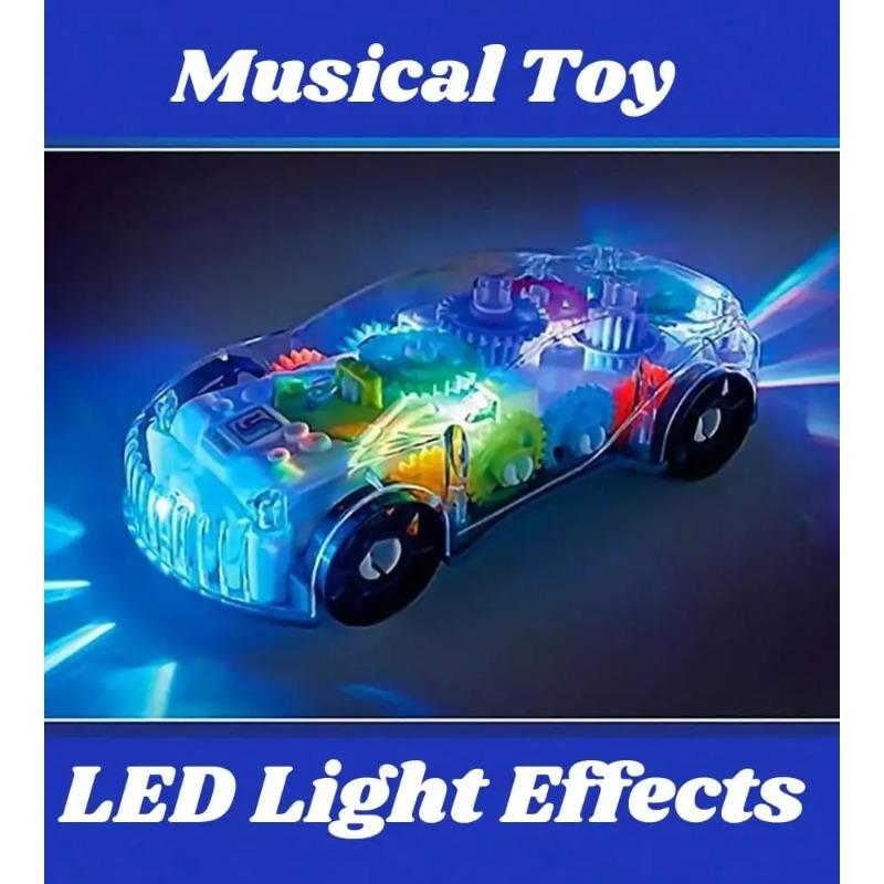 Baby Toys Toddler Police Car Electric Vehicle Toy Auto Driving Transparent Gears Music Lights Cars Toys for Kids Boys